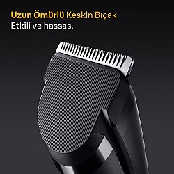 Braun Saç Kesme Makinesi Series 5, +3 Aksesuar, Ömür Boyu Keskin Bıçak, 17 Uzunluk, HC5530 - 3