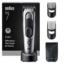 Braun Saç Kesme Makinesi Series 7, +5 Aksesuar, Ömür Boyu Keskin Bıçak, 17 Uzunluk, HC7590 - Braun