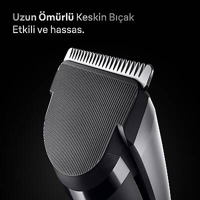 Braun Saç Kesme Makinesi Series 7, +5 Aksesuar, Ömür Boyu Keskin Bıçak, 17 Uzunluk, HC7590 - 3