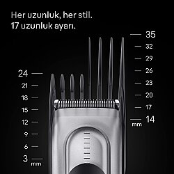 Braun Saç Kesme Makinesi Series 7, +5 Aksesuar, Ömür Boyu Keskin Bıçak, 17 Uzunluk, HC7590 - 4