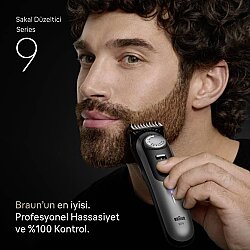 Braun Sakal Düzeltici Series 9, +7 Berber Ekipmanları, 52 Uzunluk, ProBlade, BT9520 - 2