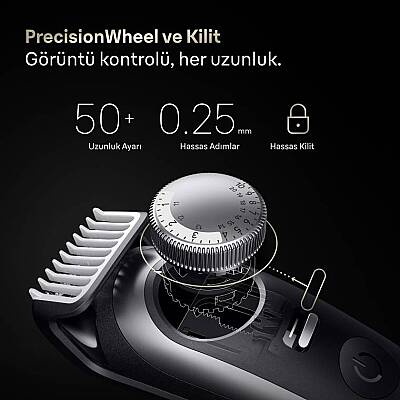 Braun Sakal Düzeltici Series 9, +7 Berber Ekipmanları, 52 Uzunluk, ProBlade, BT9520 - 4