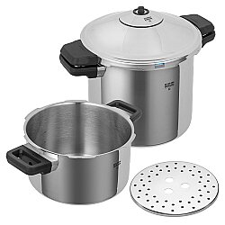Kuhn Rikon DUROMATIC® INOX Düdüklü Tencere Set 4.0 + 8.0 L · Ø 24 cm 3014 - KUHN RIKON