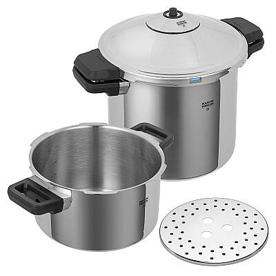 Kuhn Rikon DUROMATIC® INOX Düdüklü Tencere Set 4.0 + 8.0 L · Ø 24 cm 3014 - 1