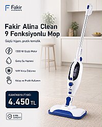 Fakir Alina Clean Çok Fonksiyonlu Buharlı Temizleyici - Fakir