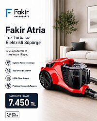 Fakir Atrıa Electronic 890 W Toz Torbasız Süpürge - Fakir