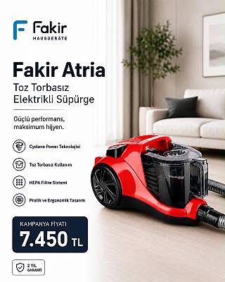 Fakir Atrıa Electronic 890 W Toz Torbasız Süpürge - 1