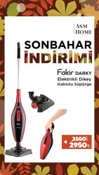 Fakir Darky's İkisi Bir Arada Dikey Kablolu Kuru Vakum Süpürgesi Roise - Fakir