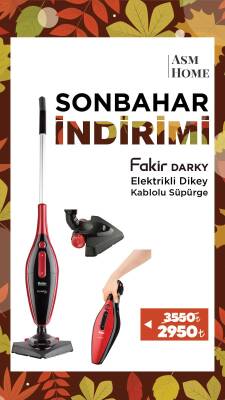 Fakir Darky's İkisi Bir Arada Dikey Kablolu Kuru Vakum Süpürgesi Roise - 1