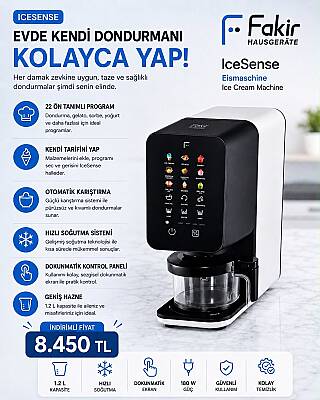 Fakir IceSense Çok Programlı Dondurma Makinesi - 1