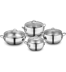 Korkmaz A1807 Tombik 8 Parça Tencere Seti - Korkmaz