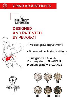 PEUGEOT PARİS U SELLECT KARABİBER + TUZ DEĞİRMEN SETİ 18CM 097SCR229647 - 4