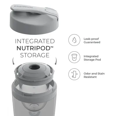 Promixx Pro Shaker Bottle Cold Grey - 3