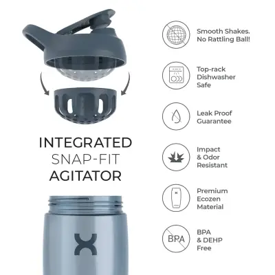 Promixx PURSUIT Premium Shaker Bollt midnight Blue 700ml - 5