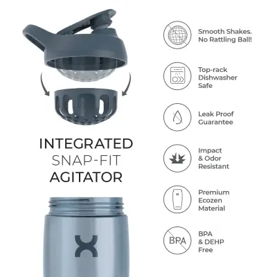 Promixx PURSUIT Premium Shaker Botle White 700ml - 6