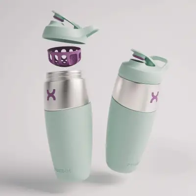Promixx PURSUIT Stainless Steel Shaker Sae Glass Green - 6